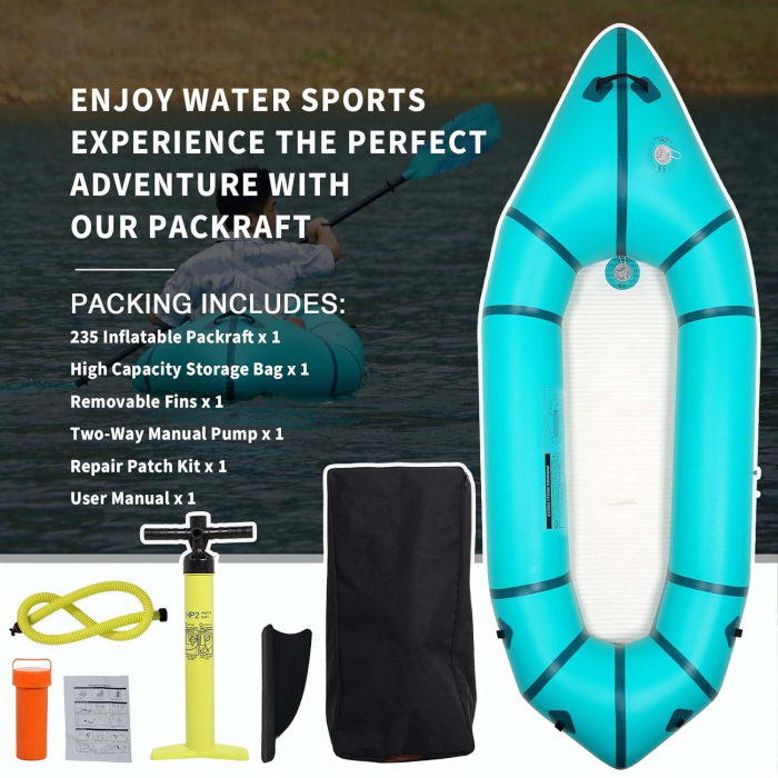 Maelstrom 235 PVC Packraft [Teal]